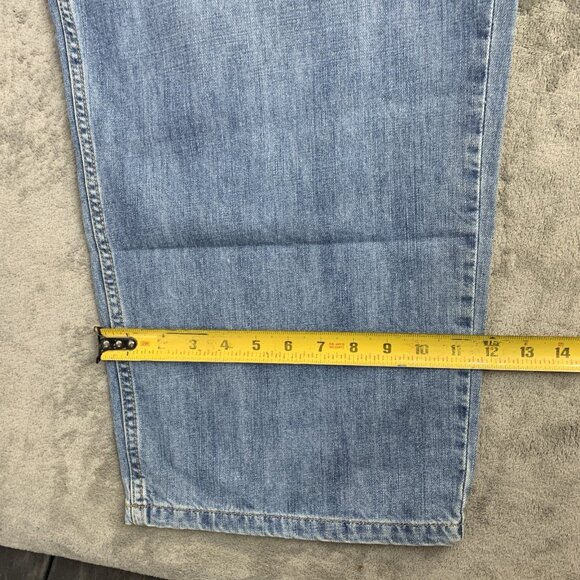 Anchor Blue Jeans Mens 40x29” Blue Baggy Denim Vintage Y2K Skater Wide Leg - Picture 5 of 12